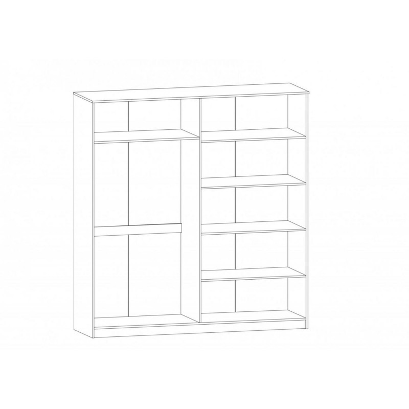 Шафа 4Д Маркос Мебель Сервіс (сонома)
