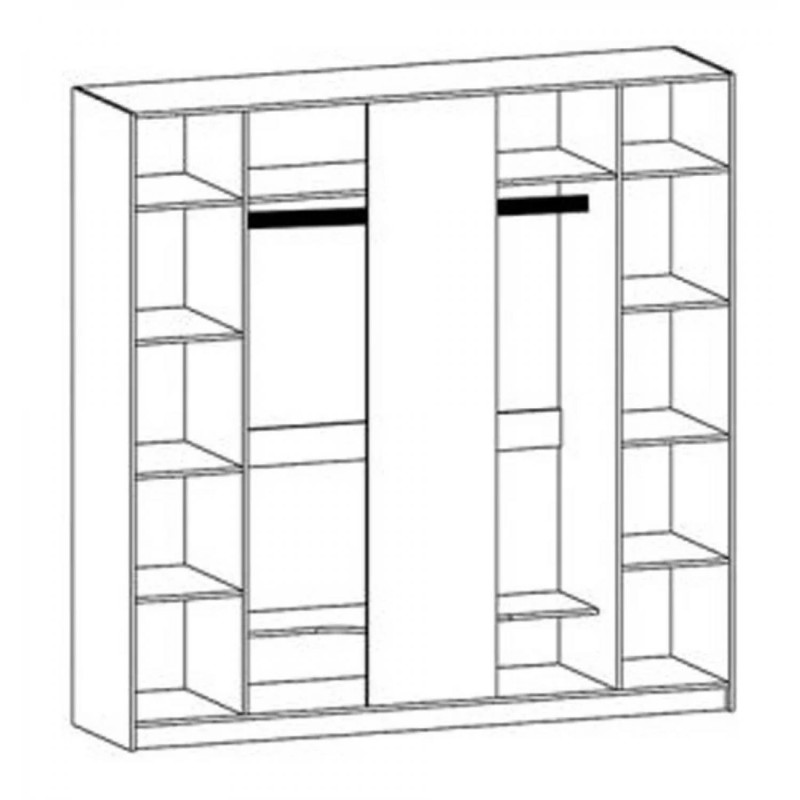Шафа 5Д Мілано Мебель Сервіс