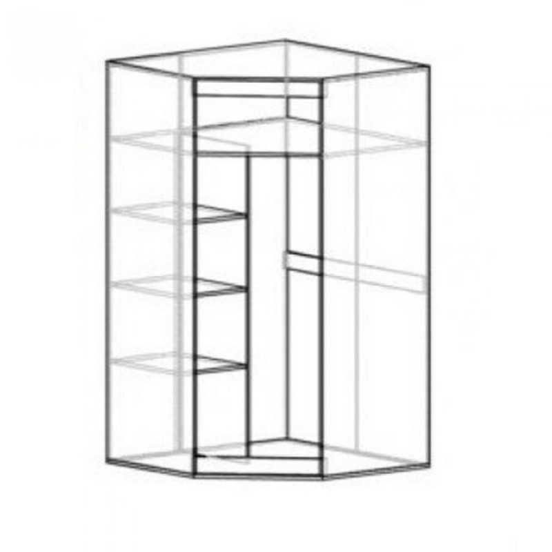 Шафа кутова 1Д Ламі Мебель Сервіс