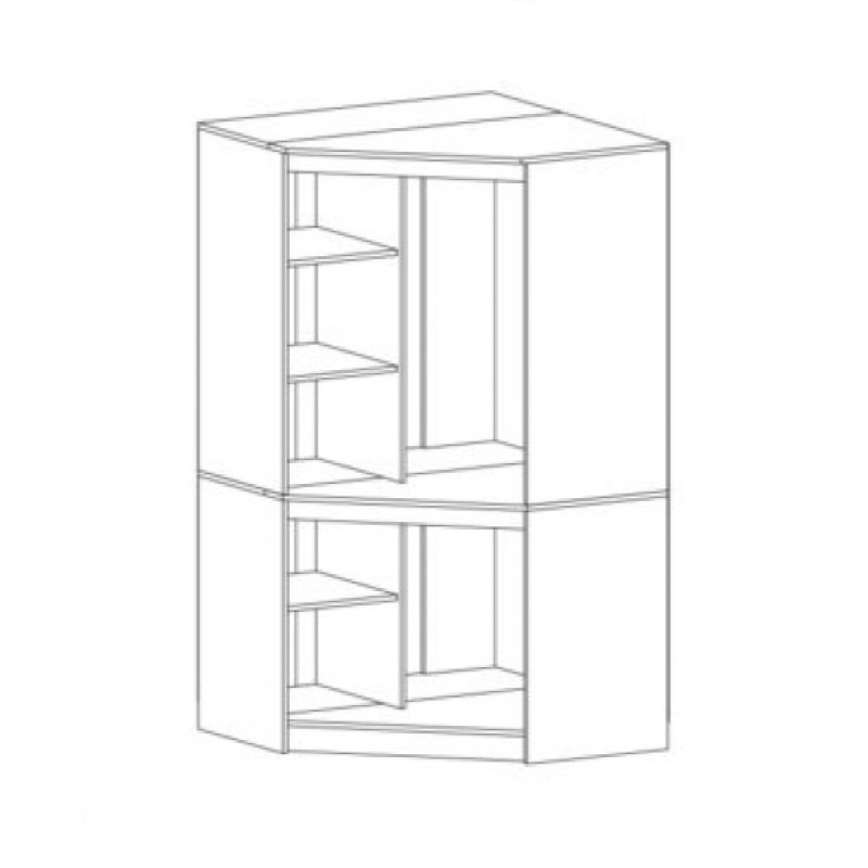 Шафа кутова 4Д Бруклін Мебель Сервіс