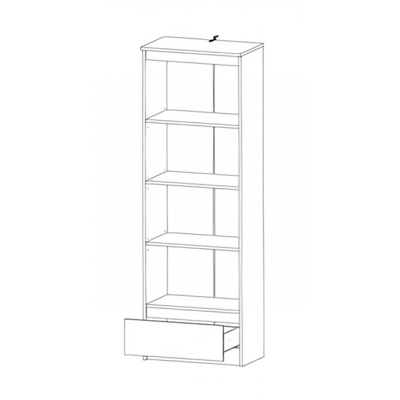 Стелаж 4П1Ш Бруклін Мебель Сервіс