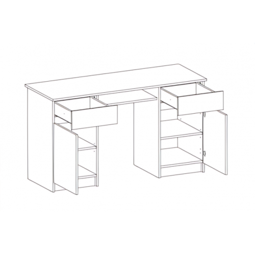 Стіл письмовий 2Д2Ш Бруклін Мебель Сервіс