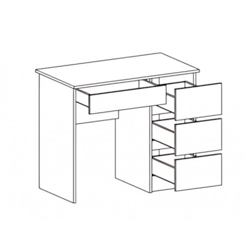Туалетний столик 4Ш Бруклін Світ меблів