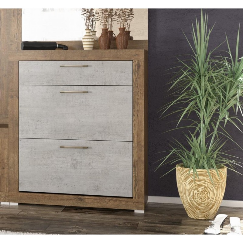 Тумба для взуття Парма Мебель Сервіс (бетон індастрі)