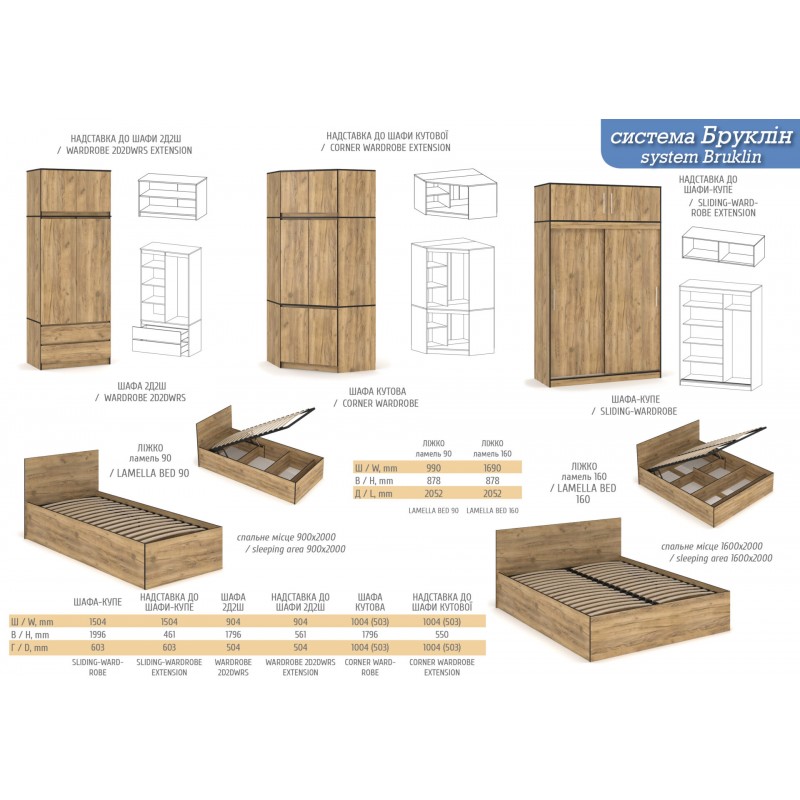 Тумба під телевізор 2Д Бруклін Мебель Сервіс