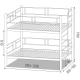 Ліжко ДАБЛ ДВОХЯРУСНЕ Метал Дизайн