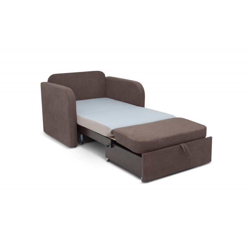 Диван Карлсон 0,8 (Аляска 03/23) кофейн/бежевий Мікс меблі