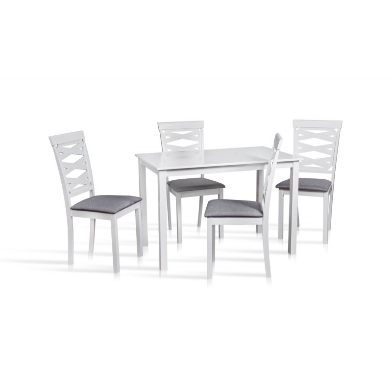 Комплект Бруклін (1+4) Білий WHITE Мікс меблі