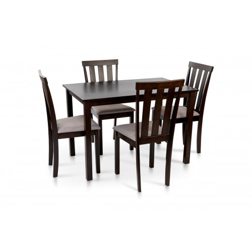 Комплект Юджин (1+4) Тем.горіх/ESPRESSO Мікс меблі