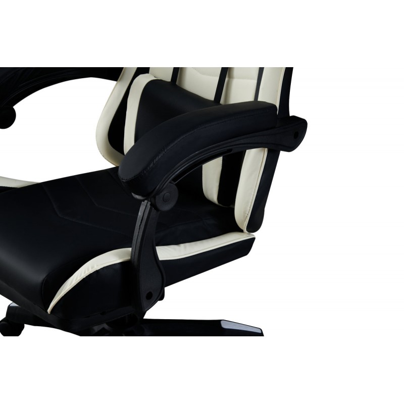 Крісло геймерське Форест, чорний/білий Мікс меблі