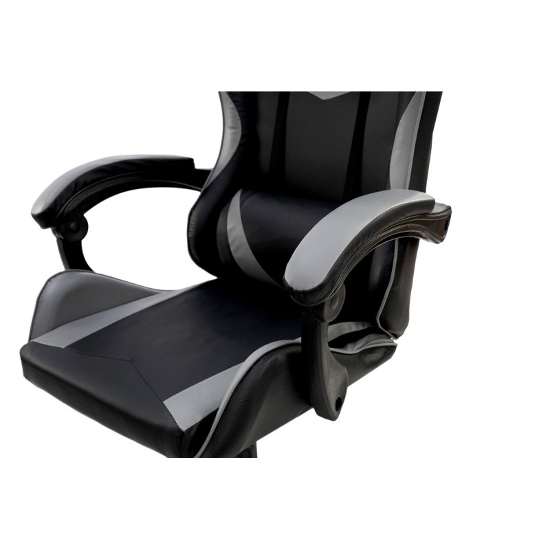 Крісло геймерське Слім, чорний/сірий Мікс меблі