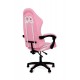 Крісло геймерське Слім, рожевий/білий Мікс меблі