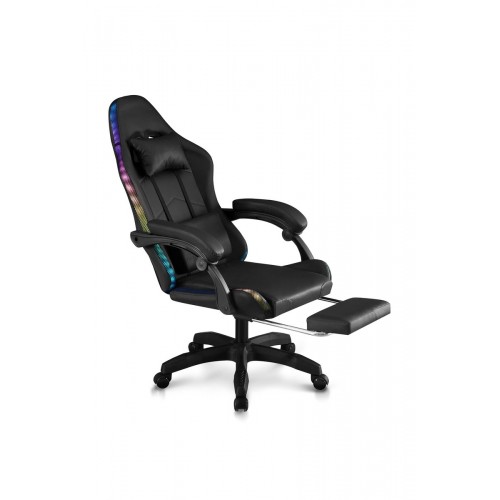 Крісло геймерське Трітон, чорний/LED Мікс меблі
