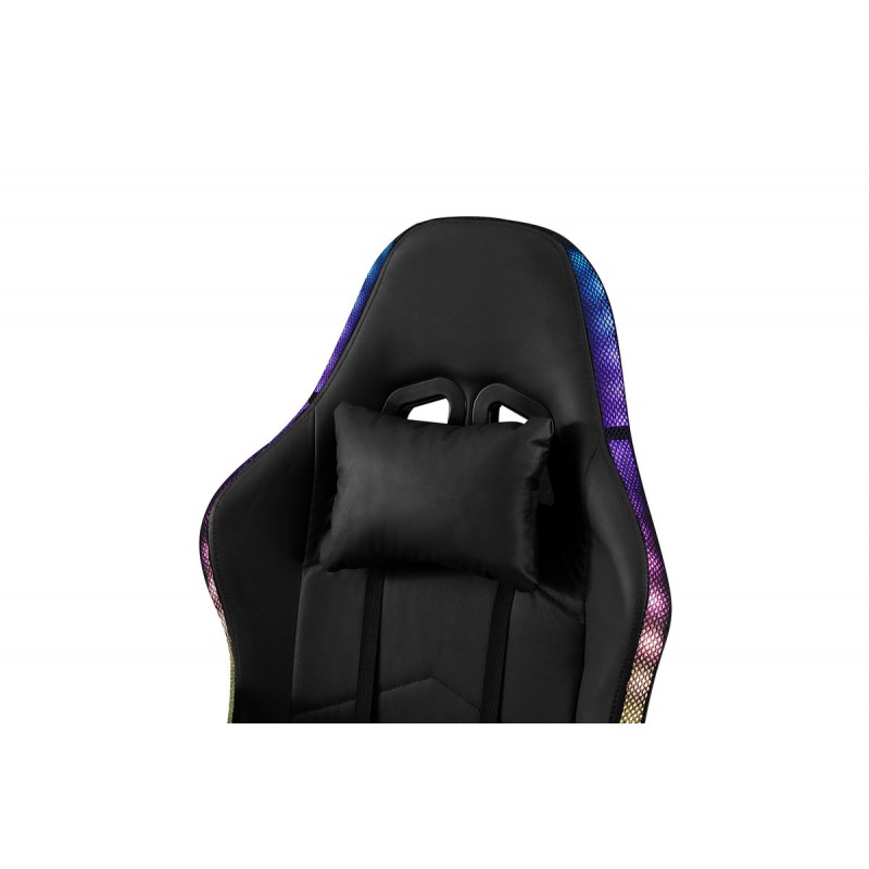 Крісло геймерське Трітон, чорний/LED Мікс меблі