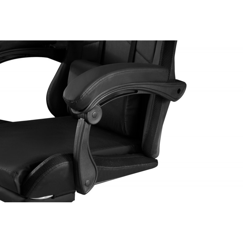 Крісло геймерське Трітон, чорний/LED Мікс меблі