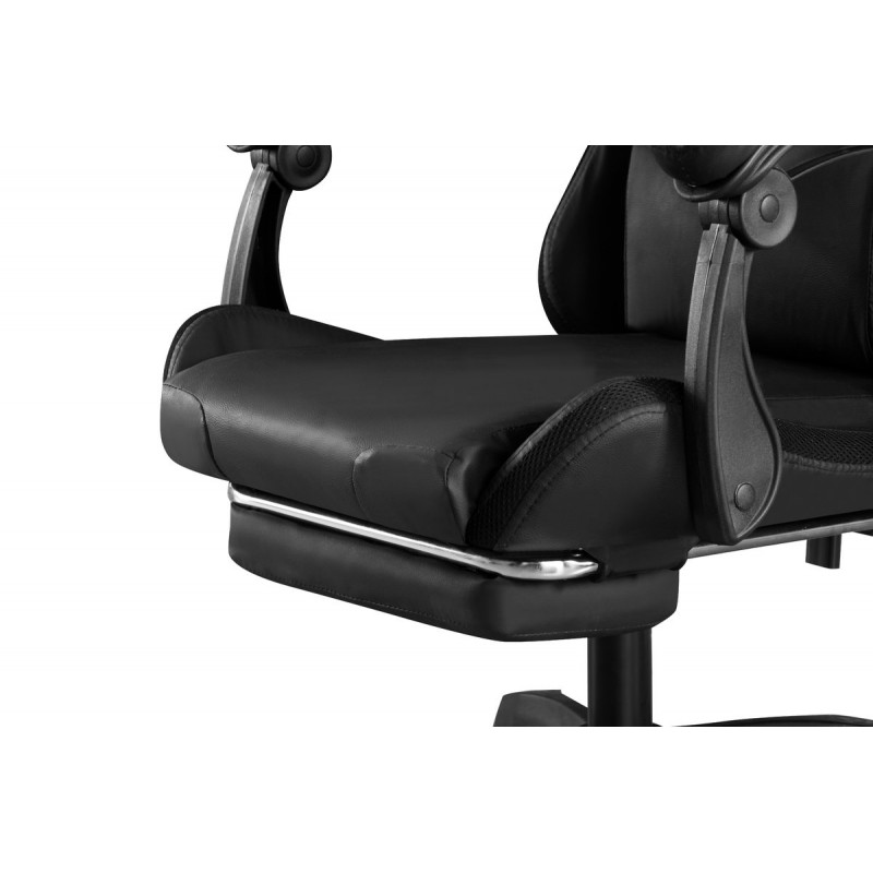 Крісло геймерське Трітон, чорний/LED Мікс меблі