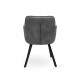 Крісло Тандем, чорний/ велюр темно-сірий Мікс меблі