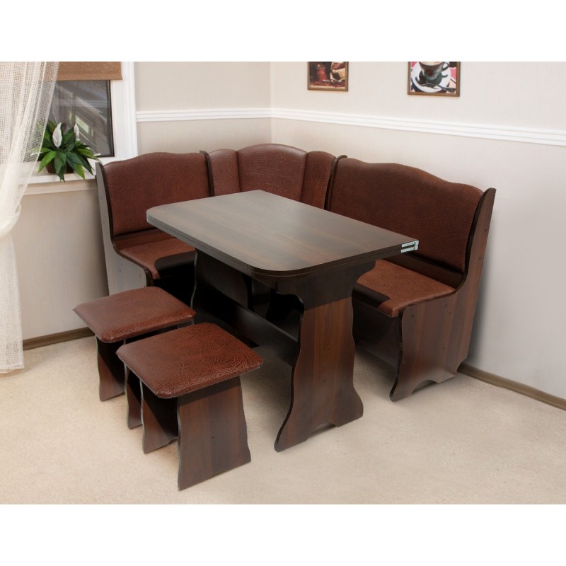 Кухонний гарнітур Гармонія ДСП горіх еко/шоколад Мікс меблі