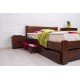 Ліжко Айріс з ящиками  900*2000 темн. горіх Мікс меблі