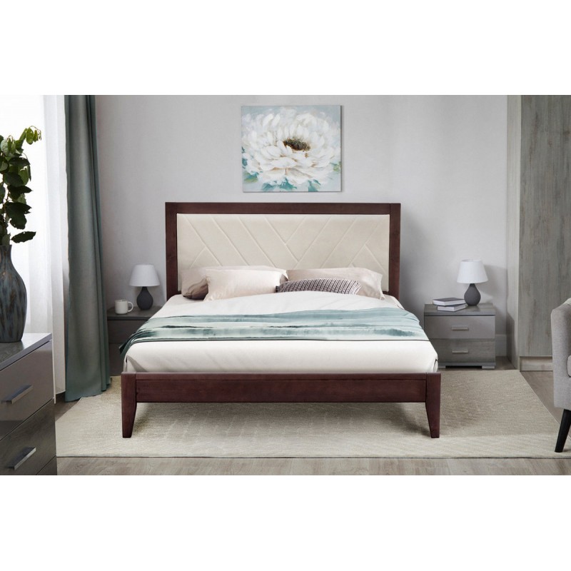 Ліжко Аксіома 1800*2000 горіх Мікс меблі