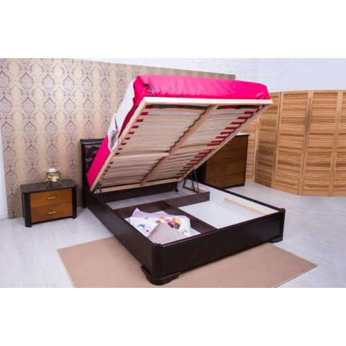 Ліжко Ассоль ромби з під.рамою 1600*2000, св.горіх Мікс меблі