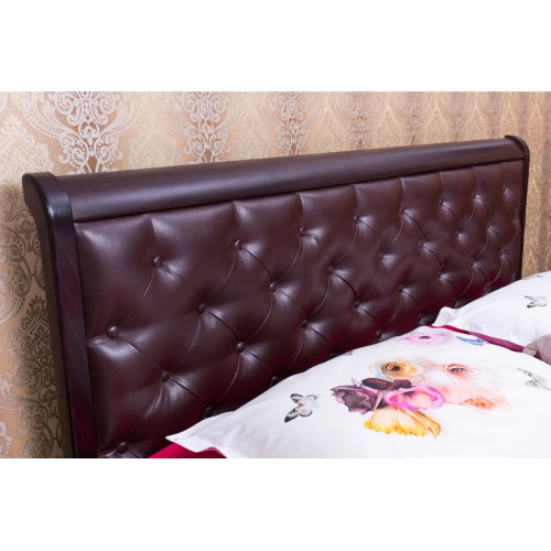 Ліжко Ассоль ромби з під.рамою 1800*2000, т.горіх Мікс меблі