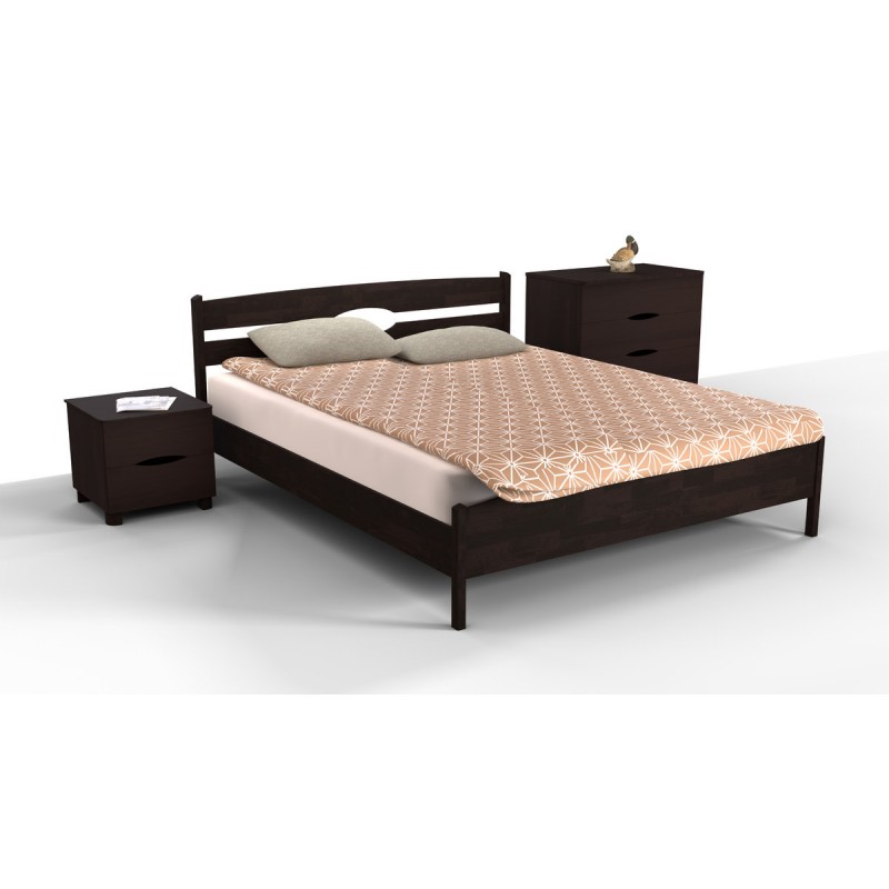 Ліжко Лікерія-Люкс 1400*2000, темн.горіх Мікс меблі