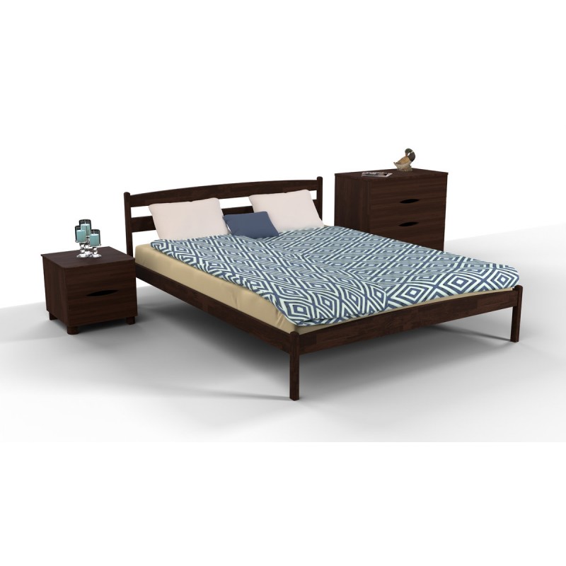 Ліжко Лікерія без ізножья 1400*2000 темн.горіх Мікс меблі