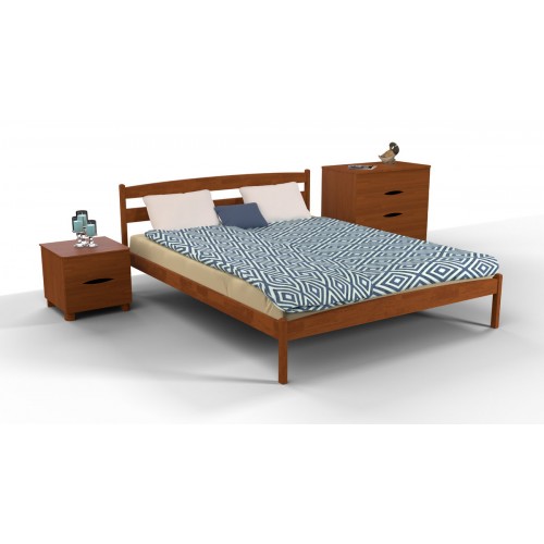 Ліжко Лікерія без ізножья 1600*2000 св.горіх Мікс меблі