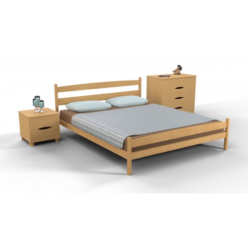 Ліжко Лікерія з ізножьем 1400*2000 бук натур Мікс меблі