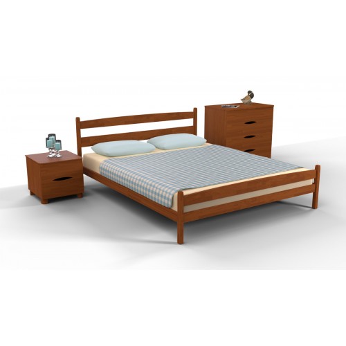 Ліжко Лікерія з ізножьем 1400*2000 світл.горіх Мікс меблі