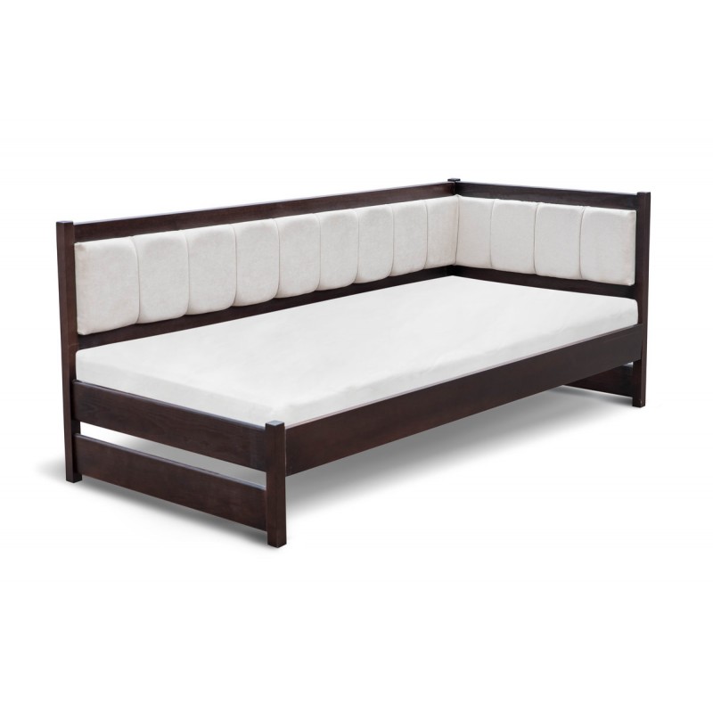 Ліжко Лілі 900*2000, горіх темний (ліве "Г") Мікс меблі