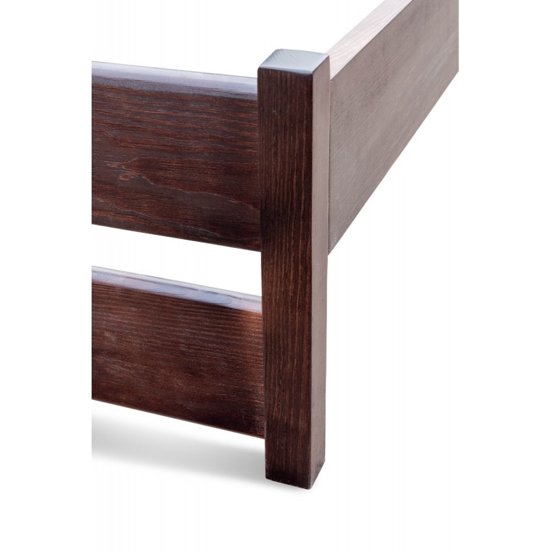 Ліжко Лілі 900*2000, горіх темний (ліве "Г") Мікс меблі