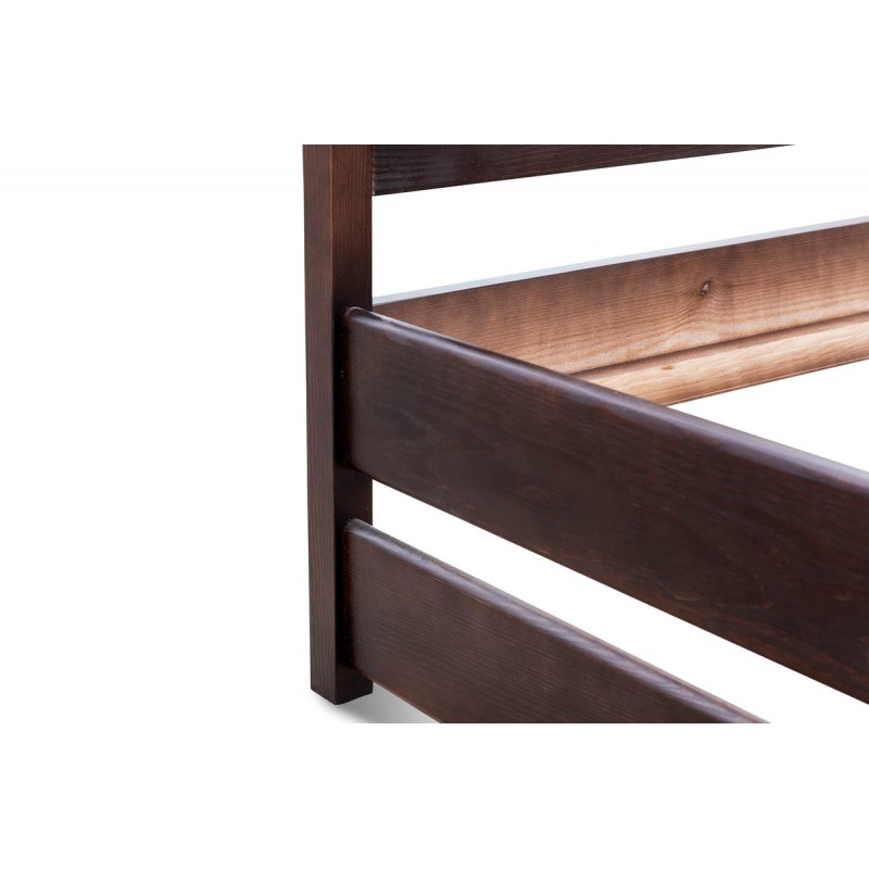 Ліжко Лілі 900*2000, горіх темний (ліве "Г") Мікс меблі