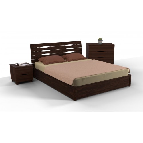 Ліжко Марія Люкс з ящиками 1800*2000 темн. горіх Мікс меблі
