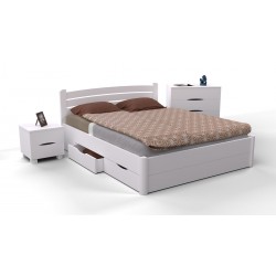 Ліжко Софія з ящиками 1800*2000, біла Мікс меблі