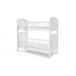 Ліжко Тоскана двух'ярусна 800*1900 білий Мікс меблі