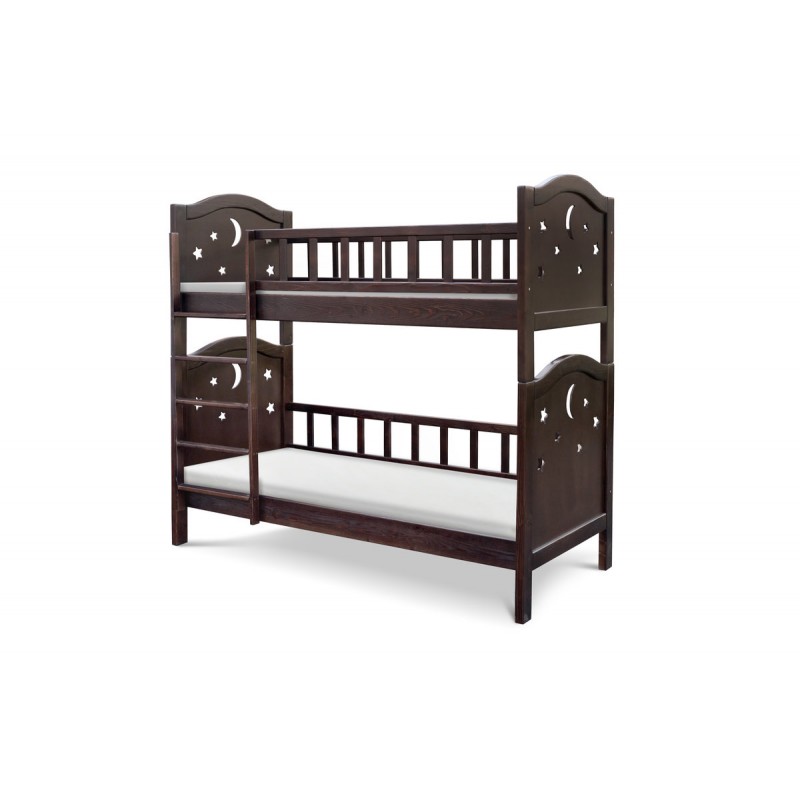 Ліжко Тоскана двух'ярусна 800*1900 горіх Мікс меблі