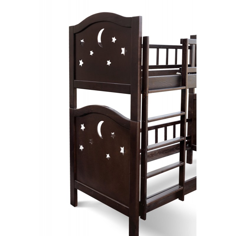 Ліжко Тоскана двух'ярусна 800*1900 горіх Мікс меблі