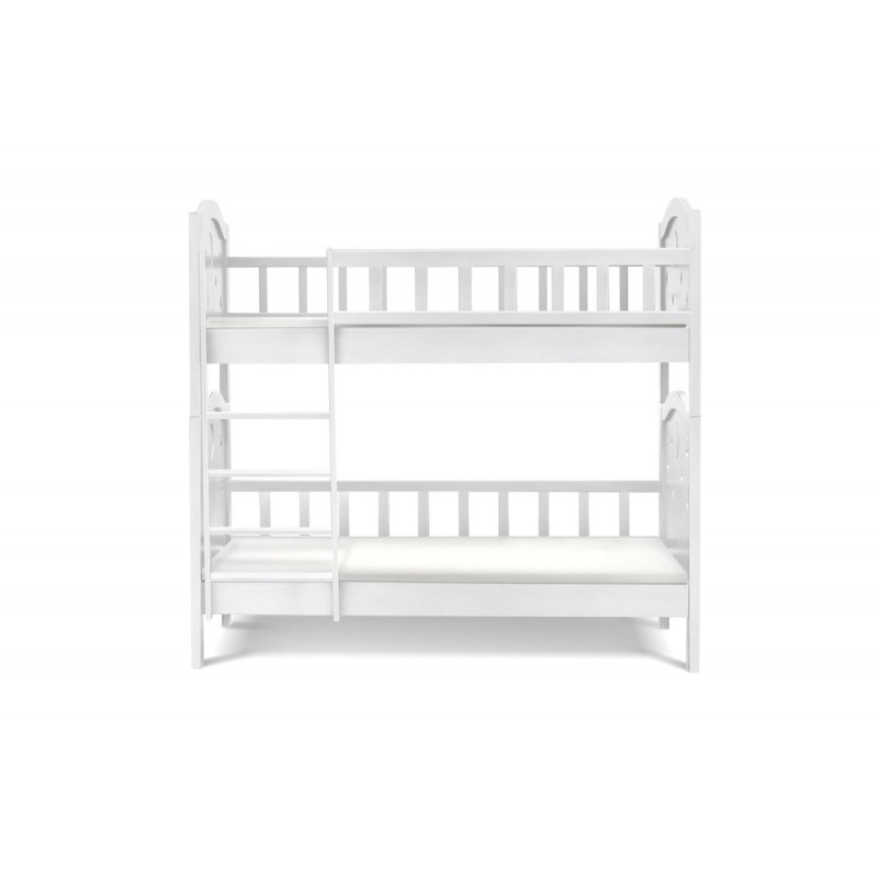 Ліжко Тоскана двух'ярусна 900*2000 білий Мікс меблі