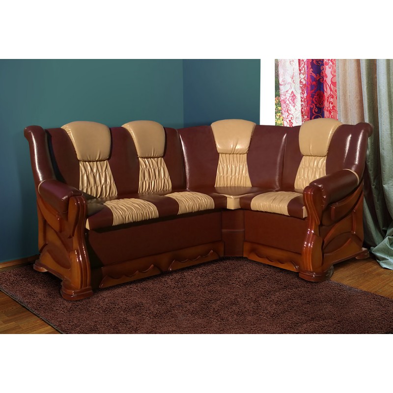 М'який куток Каприз 175*130 (родео02+01) горіх Мікс меблі