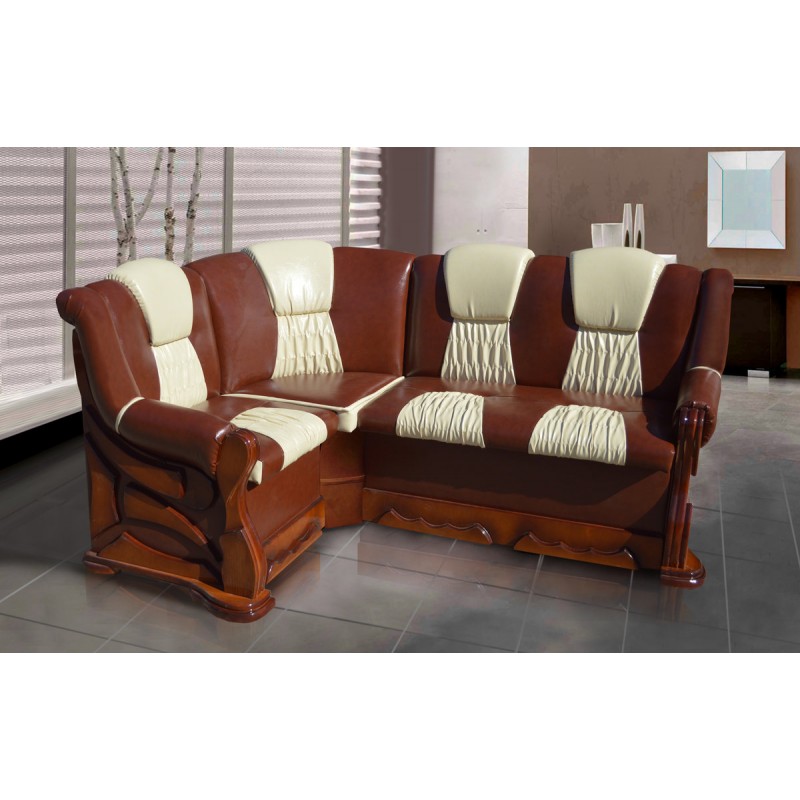 М'який куток Каприз 175*130 (родео05+10) горіх Мікс меблі