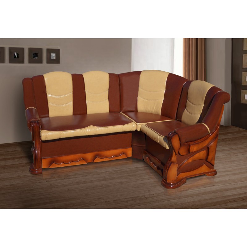 М'який куток розкл.Візит 175*130(родео02+01)горіх Мікс меблі