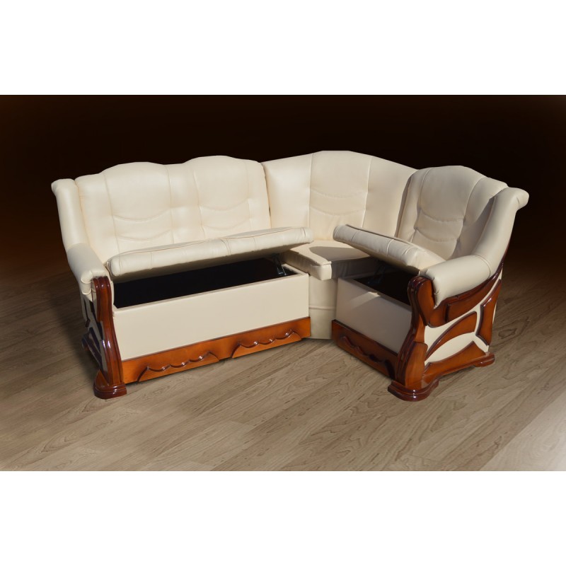 М'який куток Візит 175*130(BOOM 05 горіх Мікс меблі