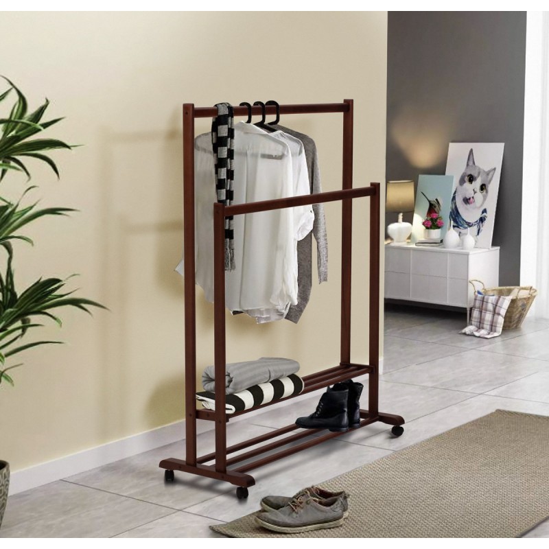 Плечики Спліт напольні подвійні, горіх Мікс меблі