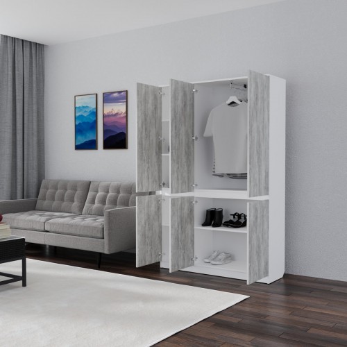 Розпашна шафа Смузі 17 1200 білий/урбан лайт Мікс меблі