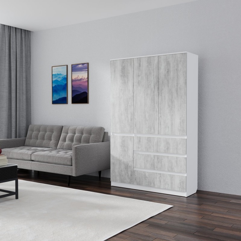 Розпашна шафа Смузі 21 1200 білий/урбан лайт Мікс меблі