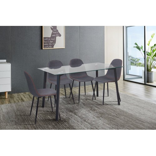 Стіл Бетті XS-1087, (140*80), чорний Мікс меблі