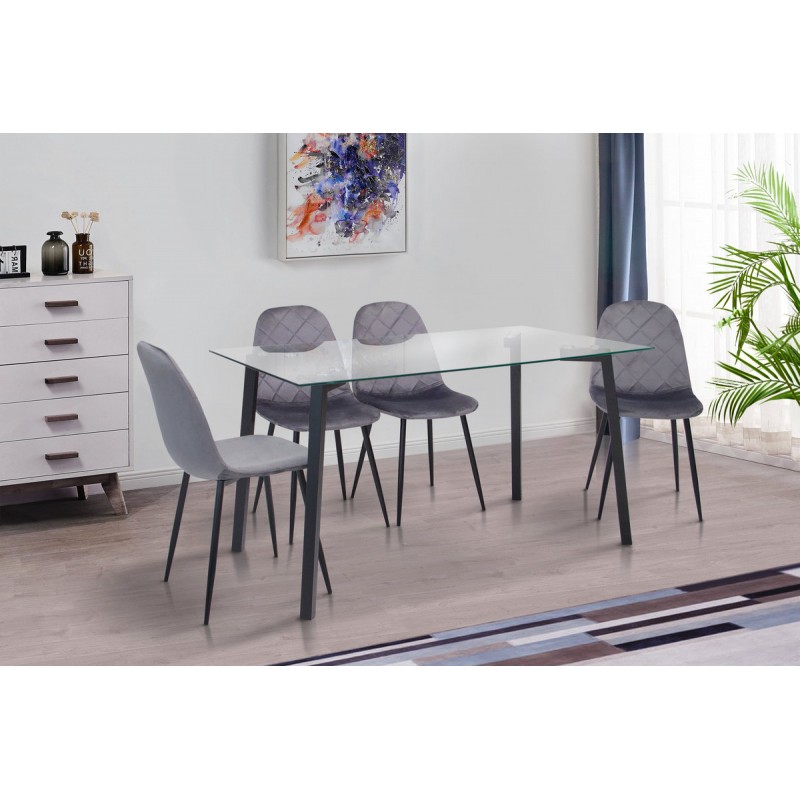 Стіл Бетті XS-1087, (140*80), чорний Мікс меблі