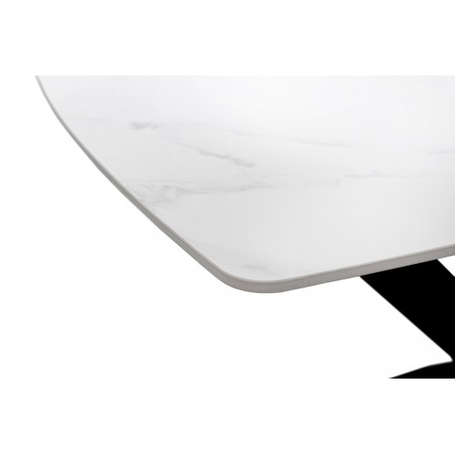 Стіл БІНГО 140*80,  кераміка білий мрамор Мікс меблі